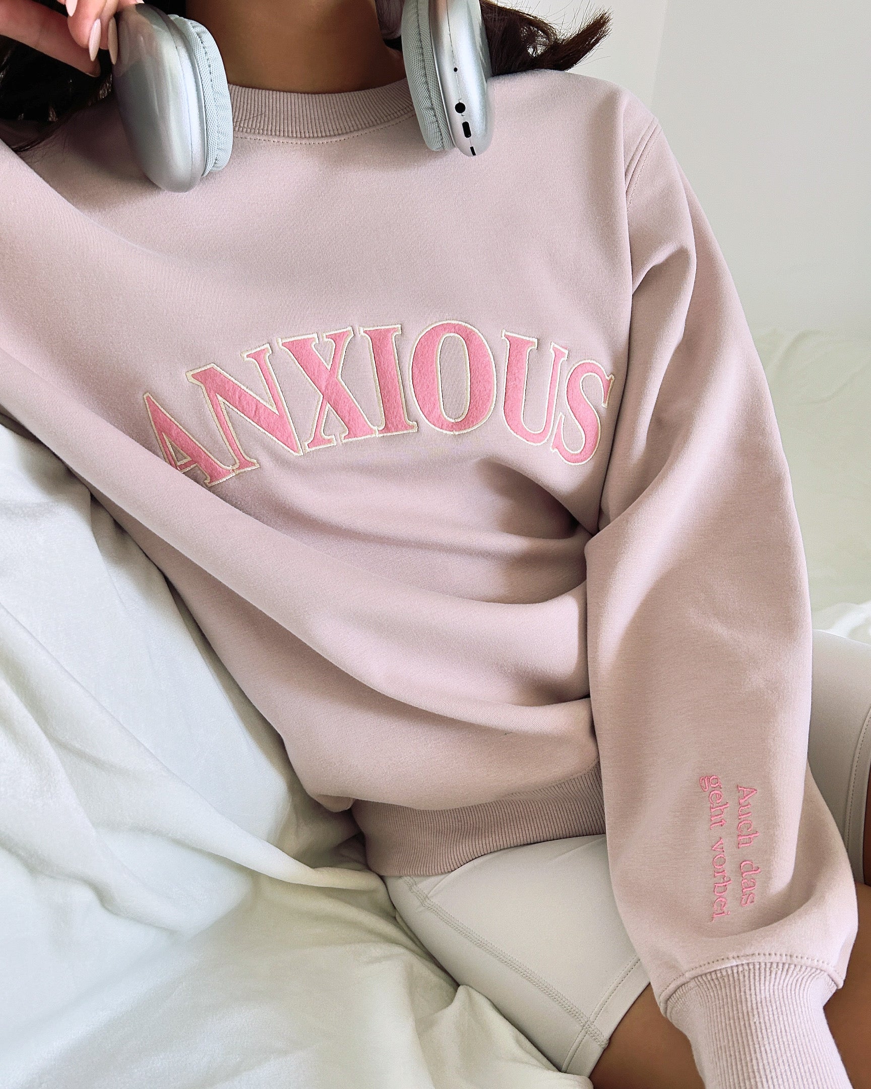 The 'ANXIOUS' Crewneck: Your Cozy Fall/Winter Self-Care & Affirmation Sweatshirt