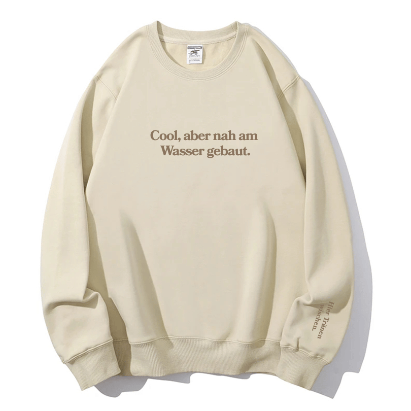 Authentically Cool: "Cool But Emotional" Cozy Crewneck Sweatshirt | Fall & Holiday Comfort