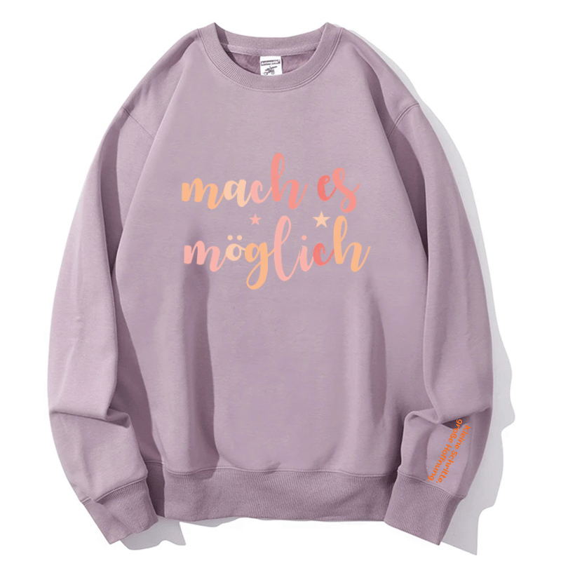 "Make It Possible" Empowering Crewneck Sweatshirt | Cozy Fall & Winter Essential for Her