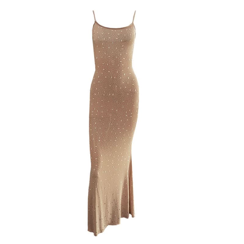 Sparkling Backless Cami Maxi Dress - Your Go-To for Holiday Parties & New Year's Eve
