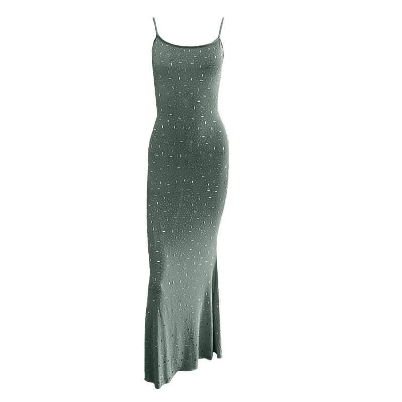 Sparkling Backless Cami Maxi Dress - Your Go-To for Holiday Parties & New Year's Eve