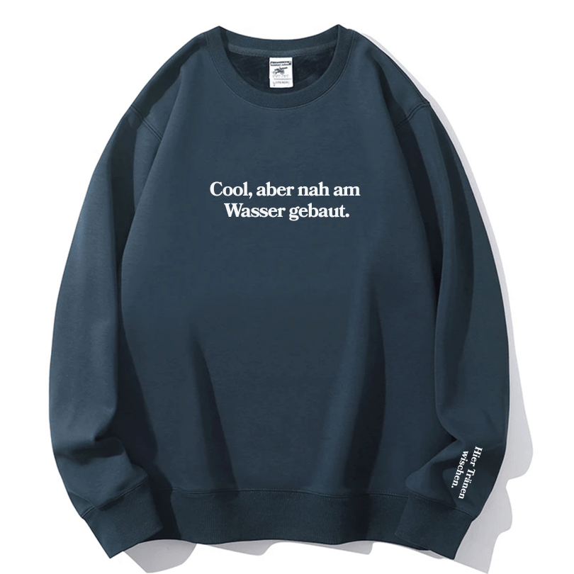 Authentically Cool: "Cool But Emotional" Cozy Crewneck Sweatshirt | Fall & Holiday Comfort