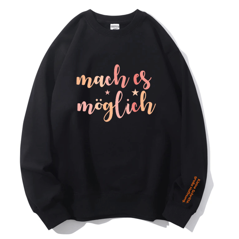 "Make It Possible" Empowering Crewneck Sweatshirt | Cozy Fall & Winter Essential for Her