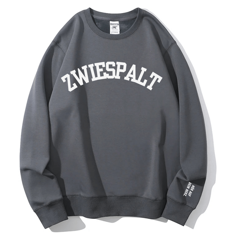 Mindful 'Zwiespalt' Crewneck Sweatshirt - Listen to Your Heart Message | Ultimate Fall/Winter Comfort