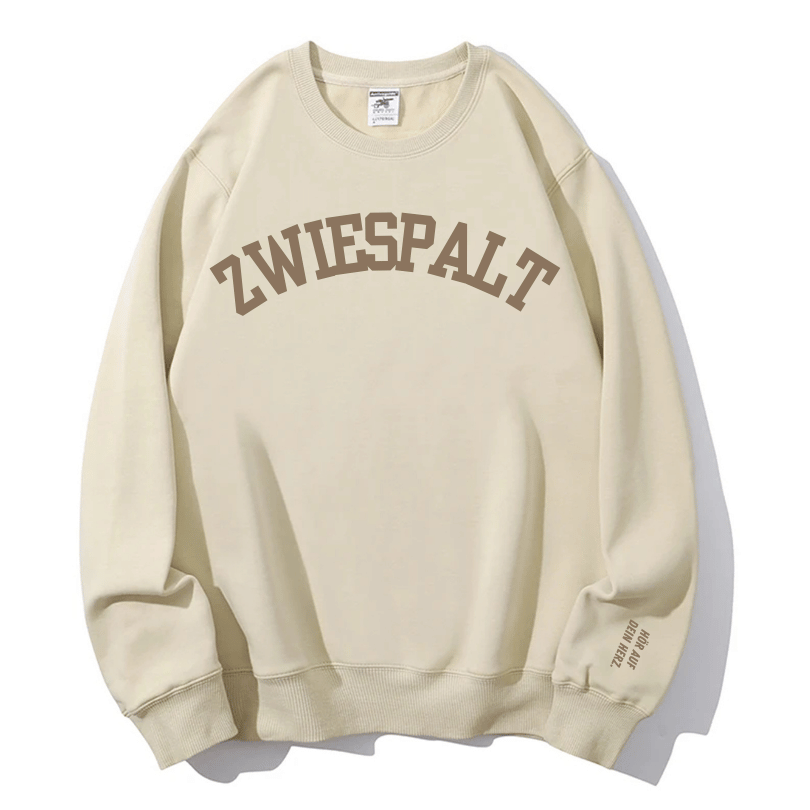 Mindful 'Zwiespalt' Crewneck Sweatshirt - Listen to Your Heart Message | Ultimate Fall/Winter Comfort