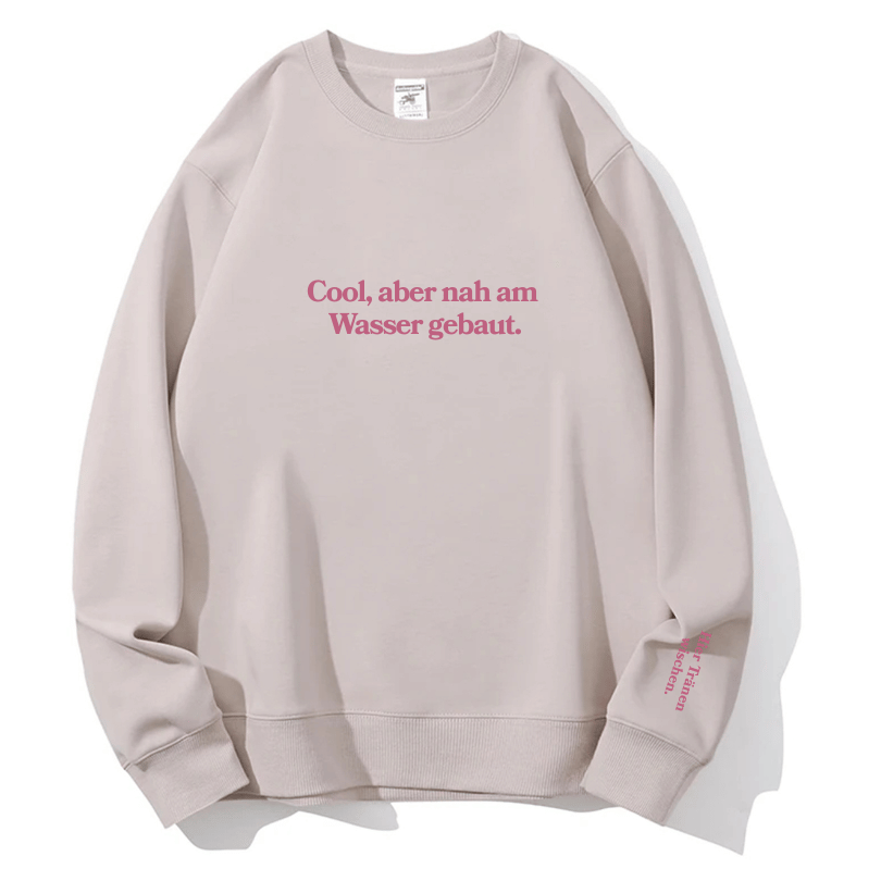 Authentically Cool: "Cool But Emotional" Cozy Crewneck Sweatshirt | Fall & Holiday Comfort