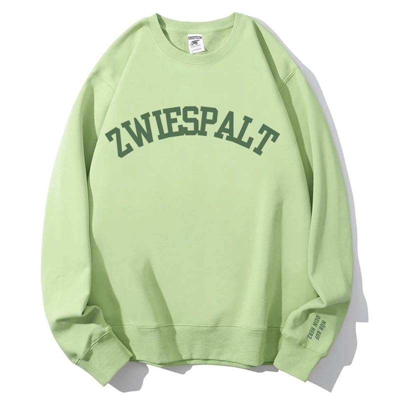 Mindful 'Zwiespalt' Crewneck Sweatshirt - Listen to Your Heart Message | Ultimate Fall/Winter Comfort