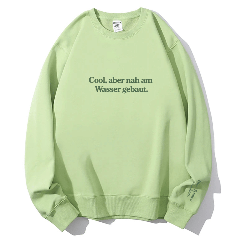 Authentically Cool: "Cool But Emotional" Cozy Crewneck Sweatshirt | Fall & Holiday Comfort