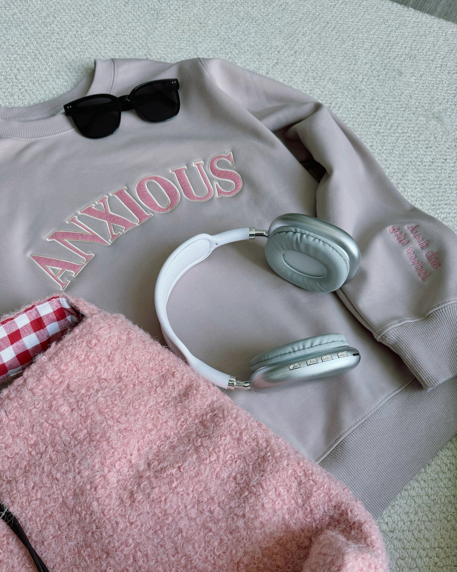 The 'ANXIOUS' Crewneck: Your Cozy Fall/Winter Self-Care & Affirmation Sweatshirt