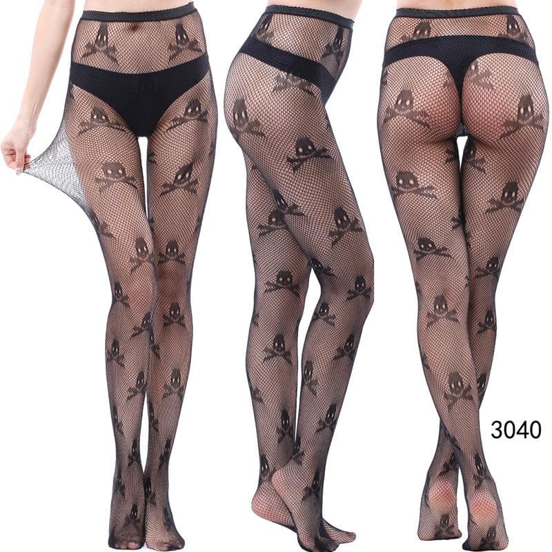 Fall & Holiday Glam: High-Waist Patterned & Fishnet Tights Collection - 12 Chic Styles