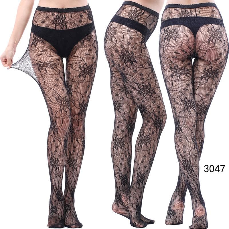 Fall & Holiday Glam: High-Waist Patterned & Fishnet Tights Collection - 12 Chic Styles