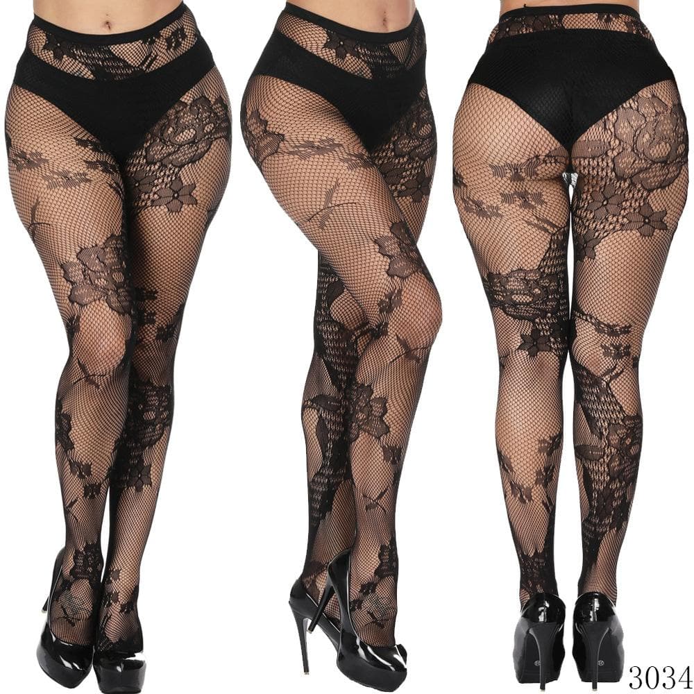 Fall & Holiday Glam: High-Waist Patterned & Fishnet Tights Collection - 12 Chic Styles