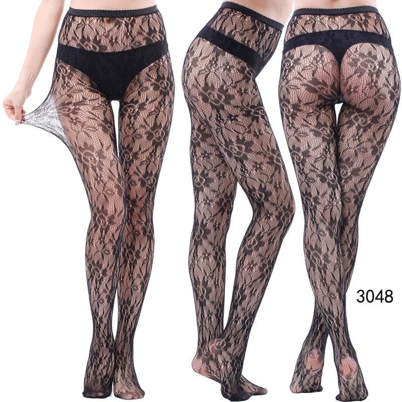 Fall & Holiday Glam: High-Waist Patterned & Fishnet Tights Collection - 12 Chic Styles