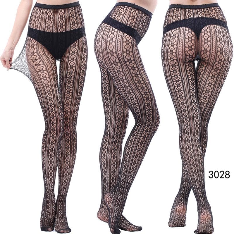 Fall & Holiday Glam: High-Waist Patterned & Fishnet Tights Collection - 12 Chic Styles
