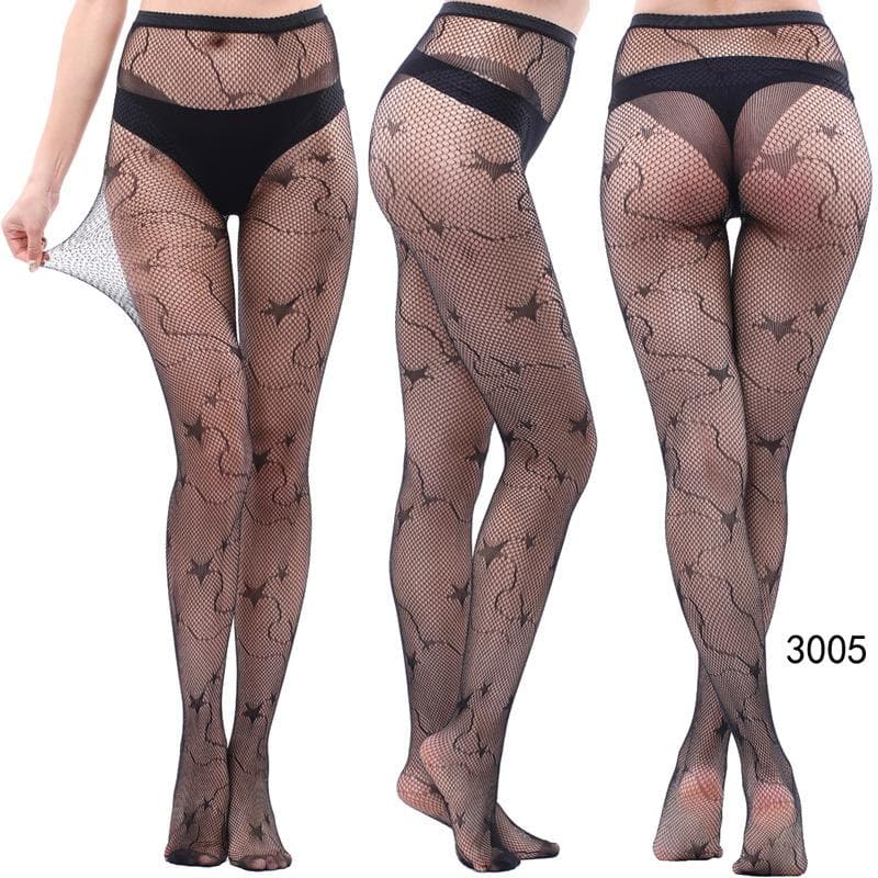 Fall & Holiday Glam: High-Waist Patterned & Fishnet Tights Collection - 12 Chic Styles