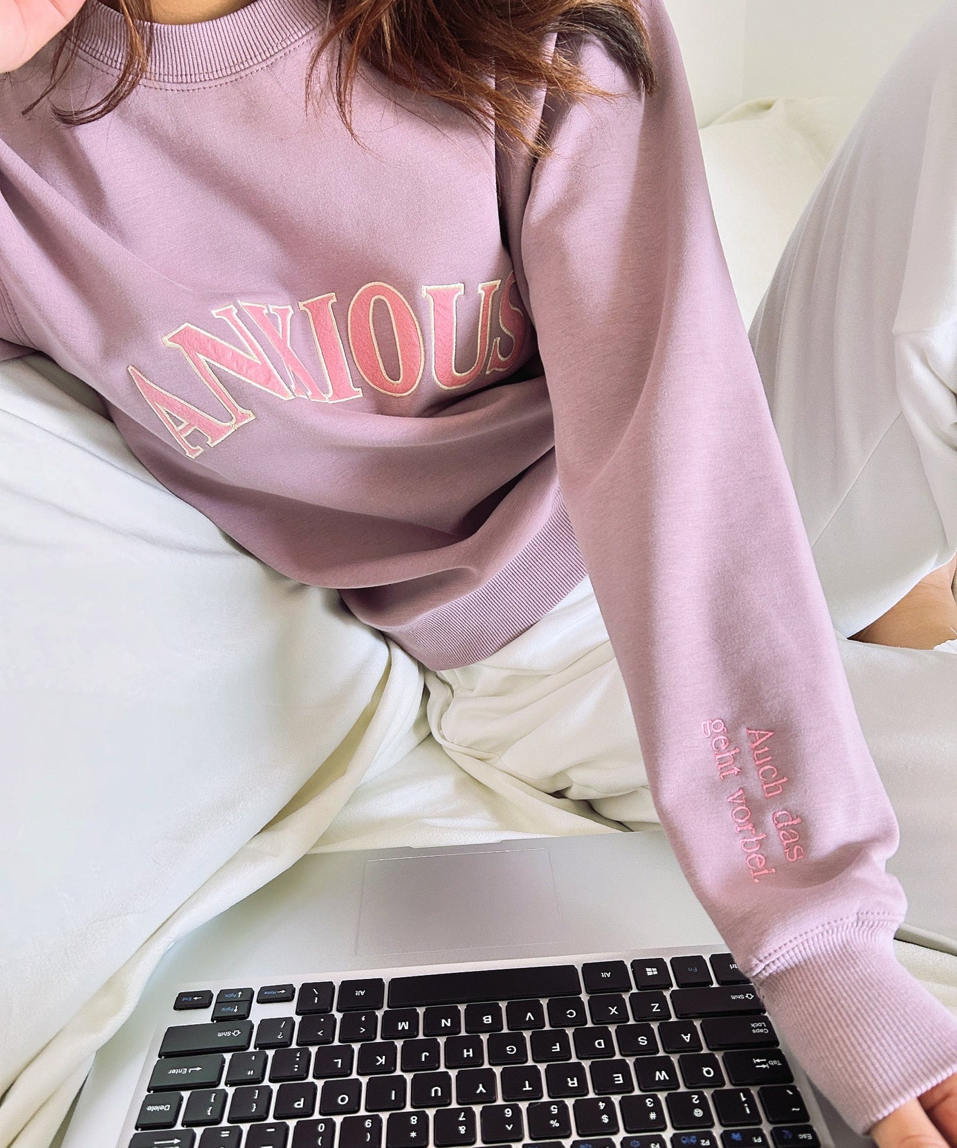 The 'ANXIOUS' Crewneck: Your Cozy Fall/Winter Self-Care & Affirmation Sweatshirt