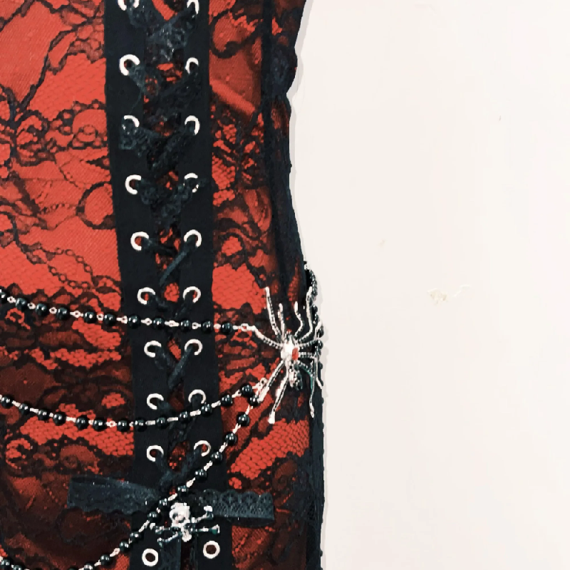 Gothic Glamour Feathered Spiderweb Lace Maxi Dress - Ultimate Halloween & Dark Romance Statement