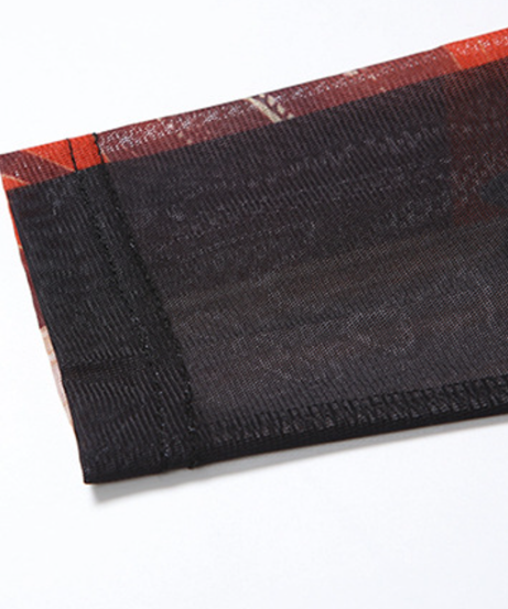 Mystical Eye Starfish Print Sheer Mesh Maxi Dress - Long Sleeve Bodycon for Edgy Fall & Halloween Style