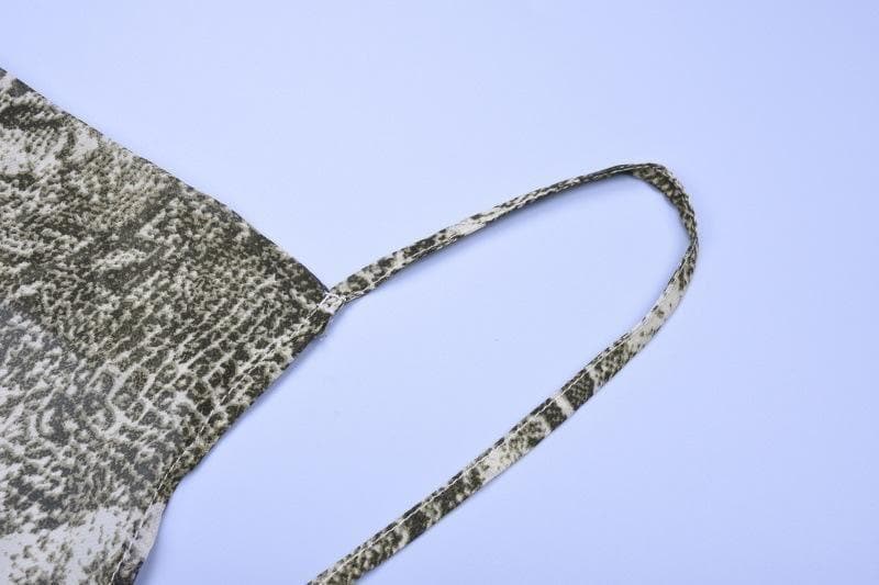 Serpentine Allure: Cowl Neck Snake Print Maxi Slip Dress with High Slit – Your Fall '25 Glam Statement