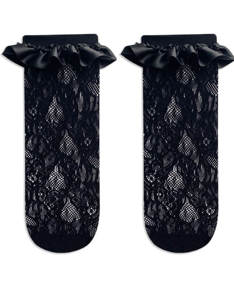 Dainty Lace Ruffle Ankle Socks for Fall | Vintage Chic & Cozy Autumn Style