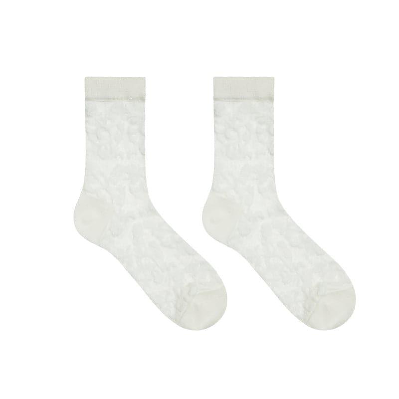 Elegant Floral Lace Sheer Ankle Socks - Perfect for Fall & Holiday Styling