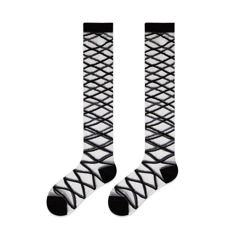 Chic Criss-Cross Knee-High Socks - Balletcore & Coquette Fall Fashion Essential