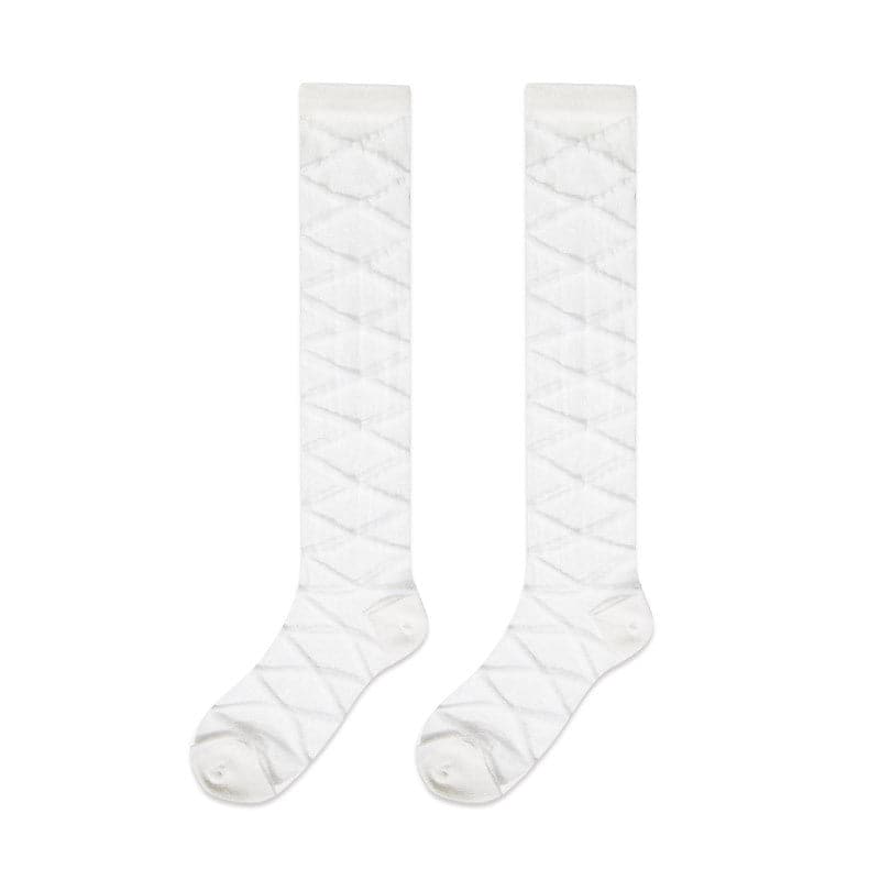 Chic Criss-Cross Knee-High Socks - Balletcore & Coquette Fall Fashion Essential