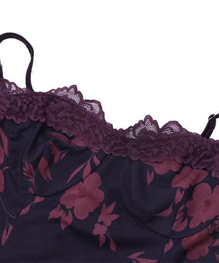 Midnight Bloom Floral Mesh Maxi Slip Dress - Elegant Fall & Holiday Style for American Women