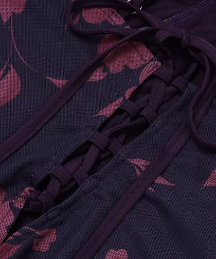 Midnight Bloom Floral Mesh Maxi Slip Dress - Elegant Fall & Holiday Style for American Women