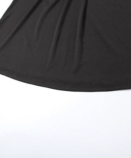 Effortless Elegance: Ruched Black Maxi Skirt for Fall & Holiday Soirées
