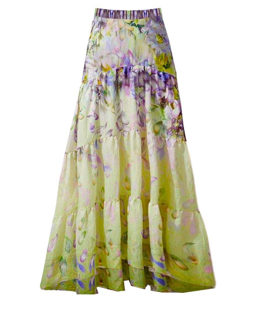 Chic Watercolor Floral Ruffle One-Piece Swimsuit | Elegant Resort & Vacation Essential