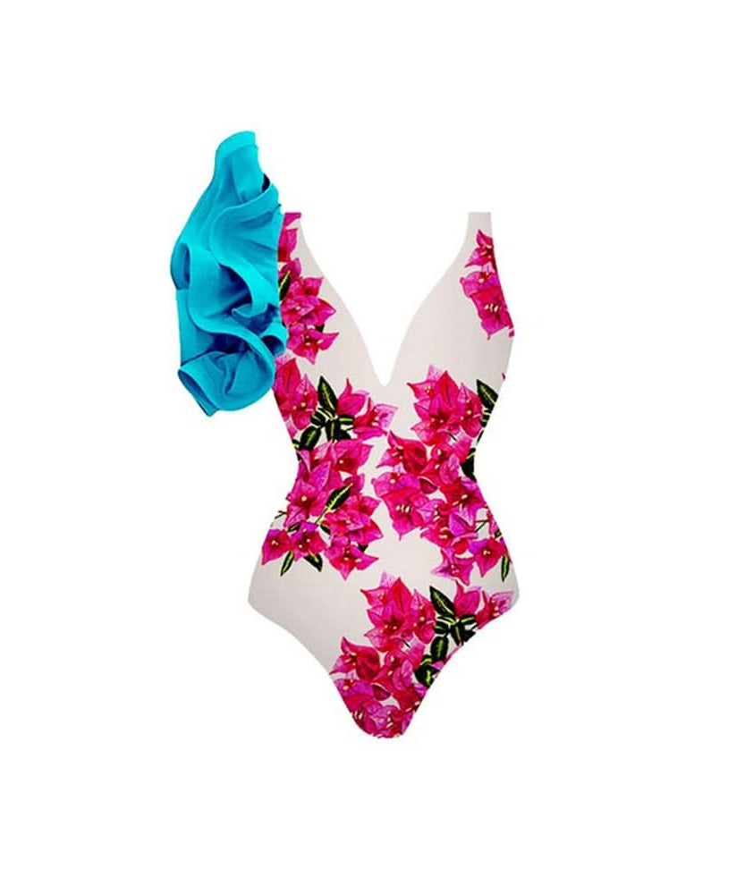 Vibrant Watercolor Butterfly 2-Piece Swimsuit & Maxi Sarong Set - Chic Resort & Fall Getaway Style