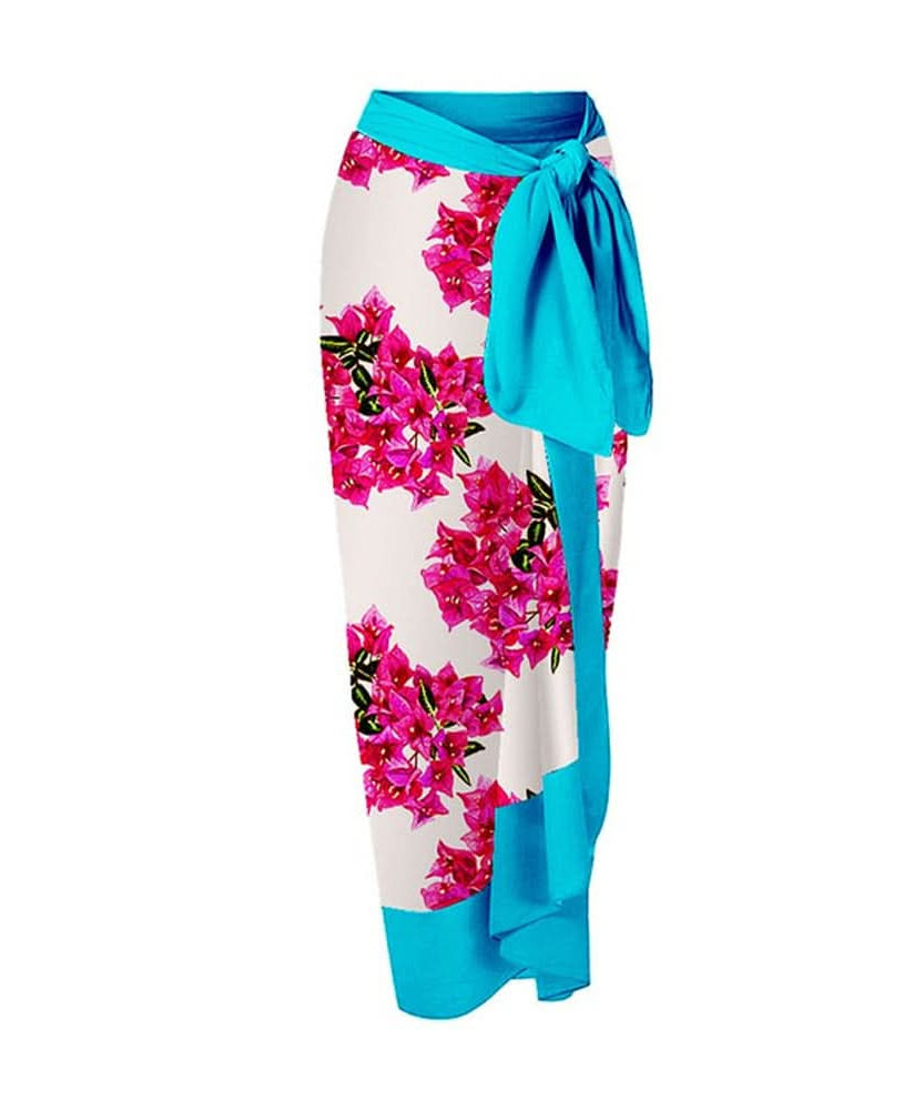 Vibrant Watercolor Butterfly 2-Piece Swimsuit & Maxi Sarong Set - Chic Resort & Fall Getaway Style