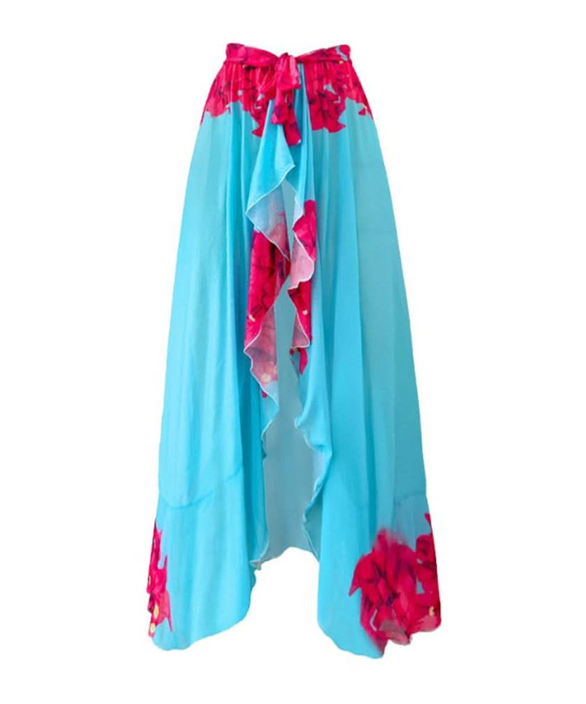 Vibrant Watercolor Butterfly 2-Piece Swimsuit & Maxi Sarong Set - Chic Resort & Fall Getaway Style