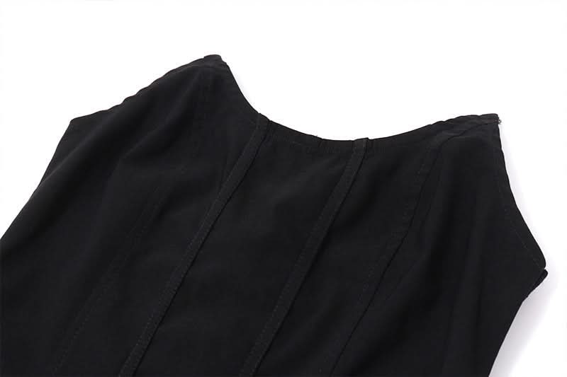 Sleek Black Mesh Panel Maxi Dress - Your Go-To for Fall & Holiday Parties