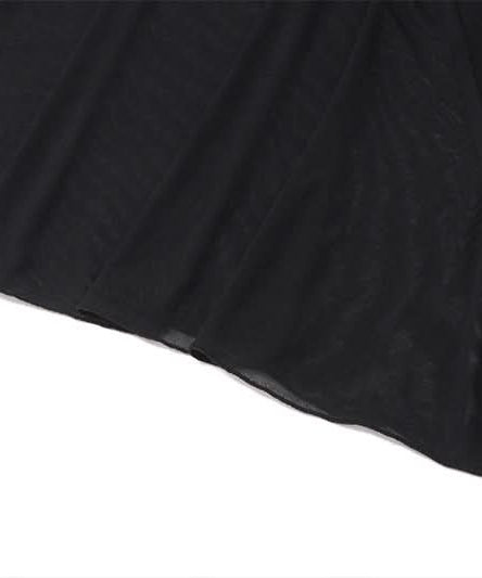 Sleek Black Mesh Panel Maxi Dress - Your Go-To for Fall & Holiday Parties