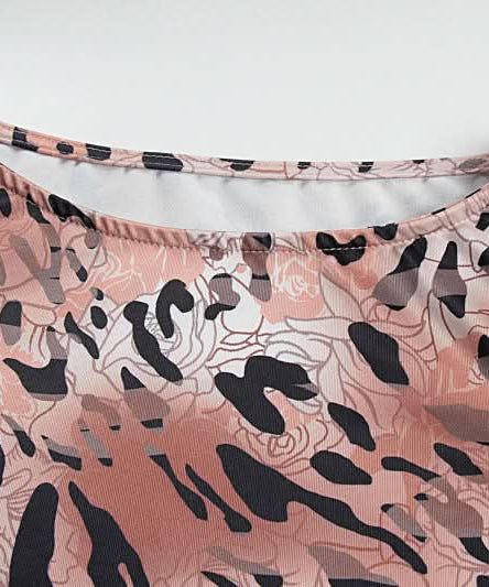 Chic Fall Animal Print Sleeveless Mini Dress - Dusty Rose Bodycon Style