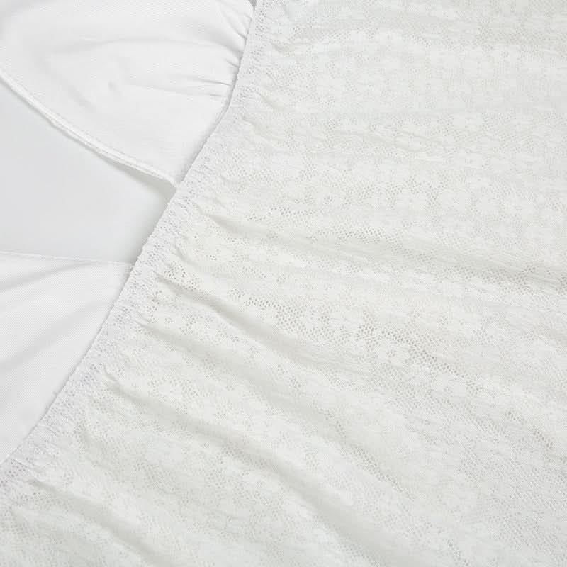 Chic White Halter Tie-Front Blouse | Textured Backless Top for Effortless Fall Getaways & Layering