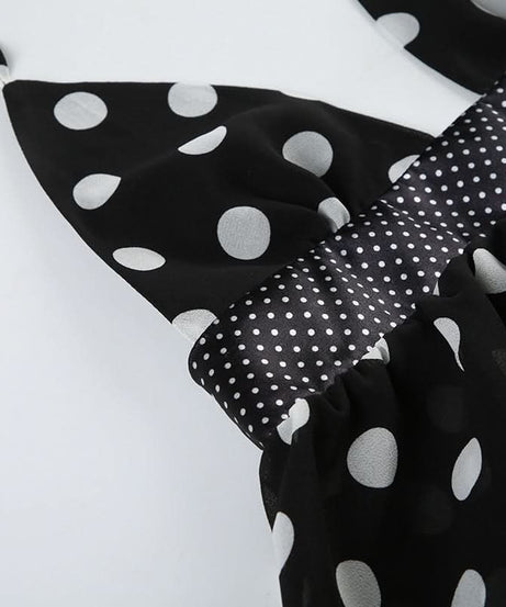 Chic Polka Dot Halter Babydoll Mini Dress - Flirty Fall Evenings & Resort Ready Style