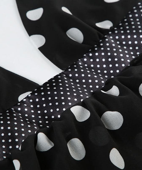 Chic Polka Dot Halter Babydoll Mini Dress - Flirty Fall Evenings & Resort Ready Style