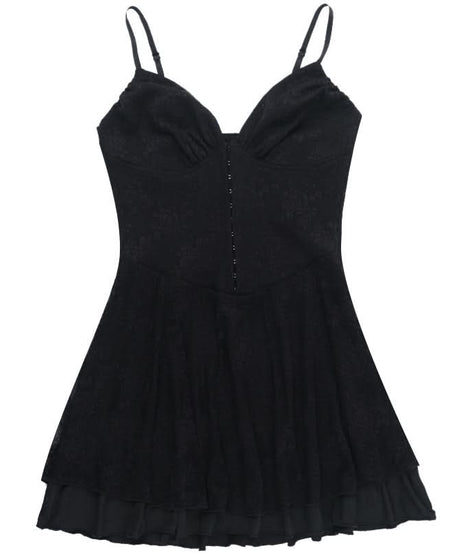 Alluring Black Lace V-Neck Cami Mini Dress – Your Fall & Holiday Party Essential