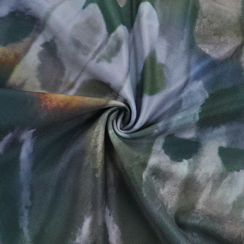 Halter Cutout Butterfly Print Romper - Your Tropical Escape & Festival Statement