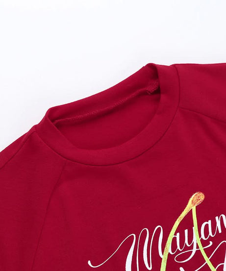 Sweet Cherry Love: Vibrant Red Crop Top | Chic Fall Style for Women