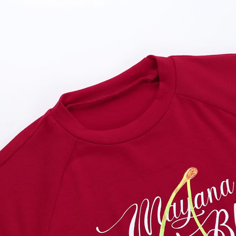 Sweet Cherry Love: Vibrant Red Crop Top | Chic Fall Style for Women