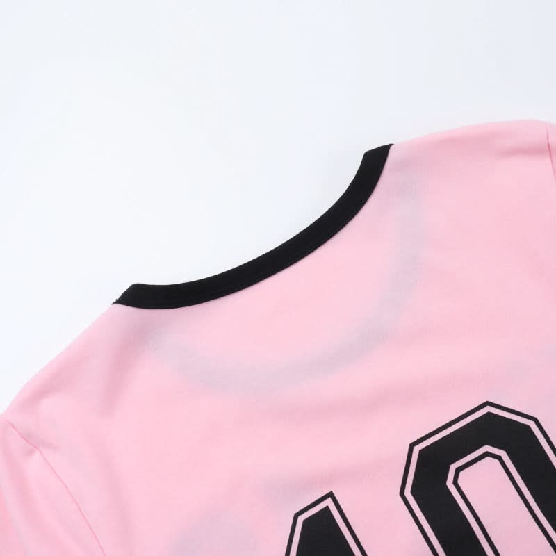 Y2K Pink '10' Athletic Crop Top for Women - Fall Street Style Essential