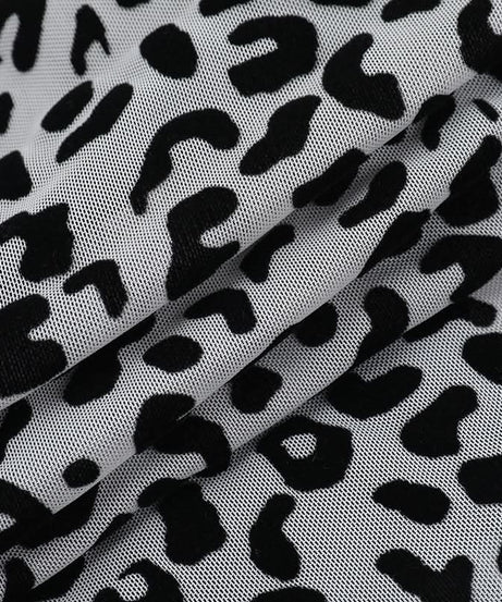 Unleash Your Wild Side: Fierce Leopard Halter Backless Crop Top - Fall Party Essential