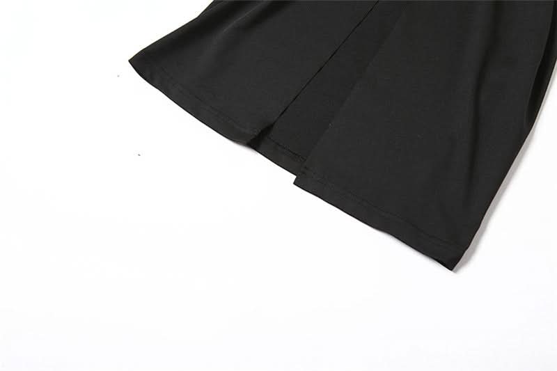 Sultry Ribcage Cutout Bodycon Maxi Dress - Black Halloween Party & Night Out