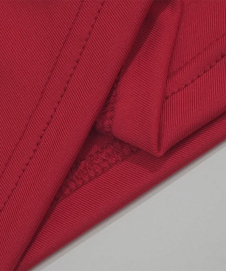 Sultry Red Off-Shoulder Cut-Out Mini Dress | Long Sleeve Fall & Holiday Party Ready