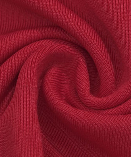 Sultry Red Off-Shoulder Cut-Out Mini Dress | Long Sleeve Fall & Holiday Party Ready