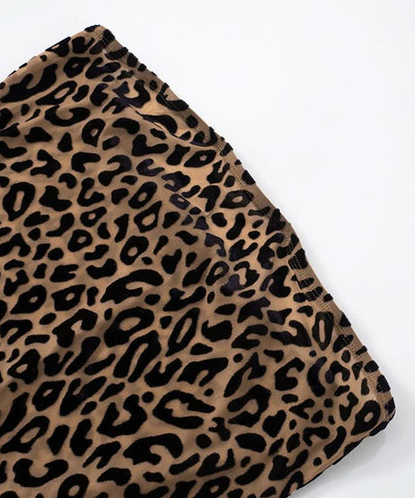 Fierce Leopard Print Strapless Maxi Dress with Integrated Gloves – Your Ultimate Fall & Holiday Party Statement